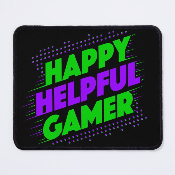 Item preview, Happy Helpful Gamer - Positive message from my videos to be nice to eachother designed and sold by chucksterplays.