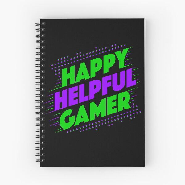 Item preview, Happy Helpful Gamer - Positive message from my videos to be nice to eachother designed and sold by chucksterplays.