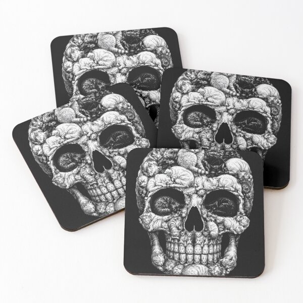 Item preview, Cat Skull Dark Art designed and sold by Retro Rascals Co..