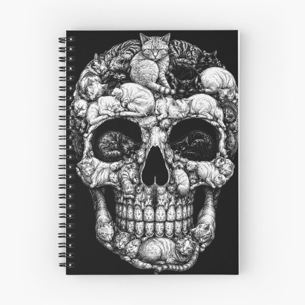 Item preview, Cat Skull Dark Art designed and sold by Retro Rascals Co..