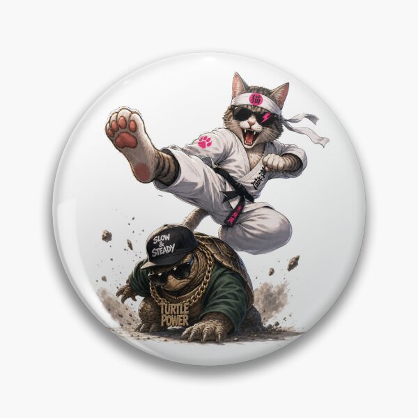 Item preview, Karate Cat and Turtle Power designed and sold by Birdie and Flynn.