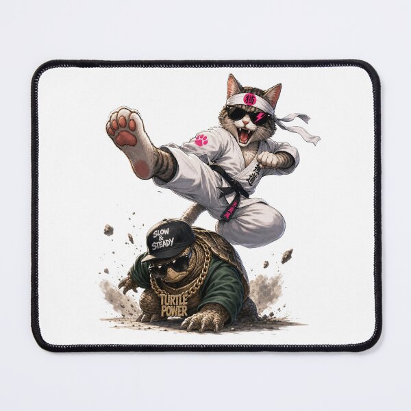 Item preview, Karate Cat and Turtle Power designed and sold by Birdie and Flynn.