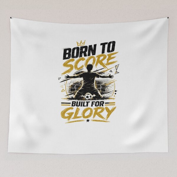Item preview, Born to Score Built for Glory Soccer Football Graphic T-Shirt designed and sold by Artbysarmina.