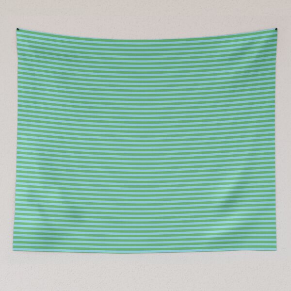 Item preview, Ultra Fine Stripe Narrow Pinstripe Pattern in Sky Blue and Green designed and sold by kierkegaard.