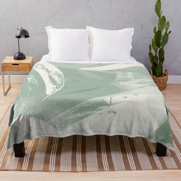 Item preview, Abstract Painting Sage Green F2 designed and sold by CrumbBumStudio.