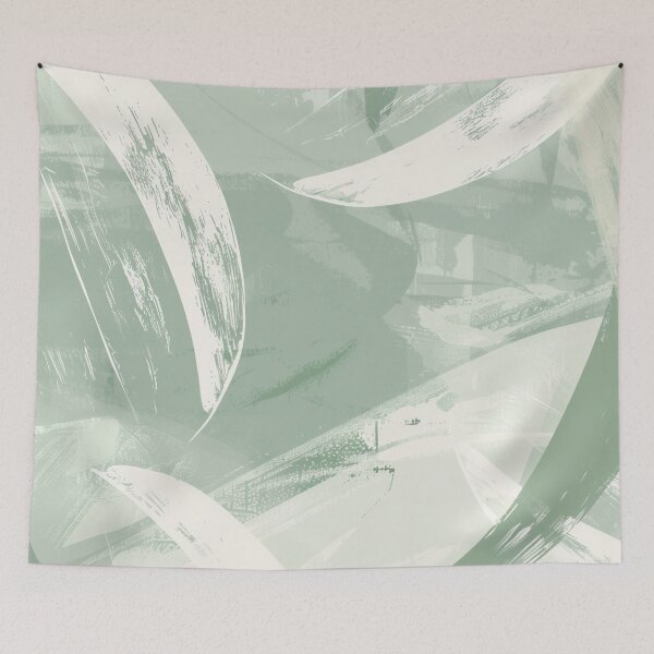 Item preview, Abstract Painting Sage Green F2 designed and sold by CrumbBumStudio.