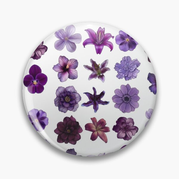 Item preview, Aesthetic Purple and Violet Flower Sticker Pack designed and sold by GanethViolette0.