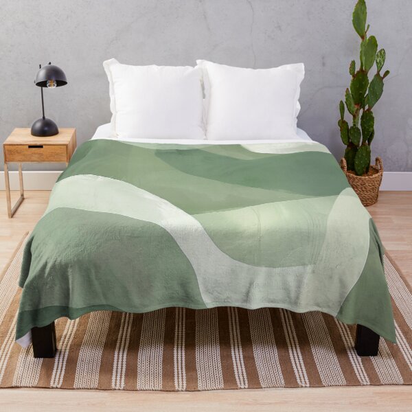 Item preview, Abstract Painting Sage Green F1 designed and sold by CrumbBumStudio.