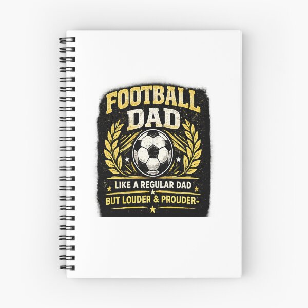 Item preview, Football Dad Like A Regular Dad But Louder And Prouder Vintage Soccer Gift designed and sold by Artbysarmina.