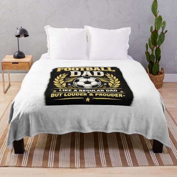 Item preview, Football Dad Like A Regular Dad But Louder And Prouder Vintage Soccer Gift designed and sold by Artbysarmina.