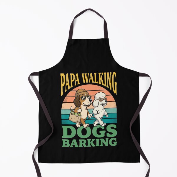 Item preview, Papa Walking Dogs Barking Retro Sunset designed and sold by GiaoCalonas.