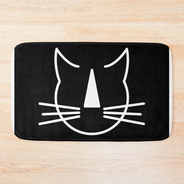 Item preview, Stripey Nosed Cat Club (white logo, black background) designed and sold by Hidn20.