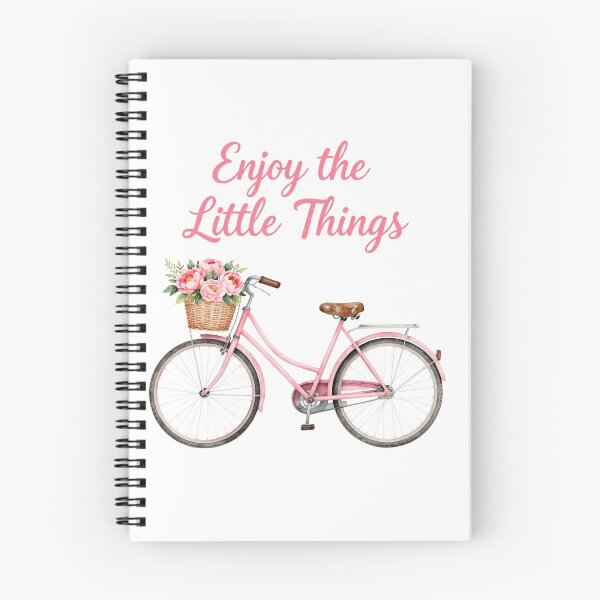 Item preview, Enjoy The Little Things Pink Watercolor Bicycle Peonies designed and sold by Good Day Design.