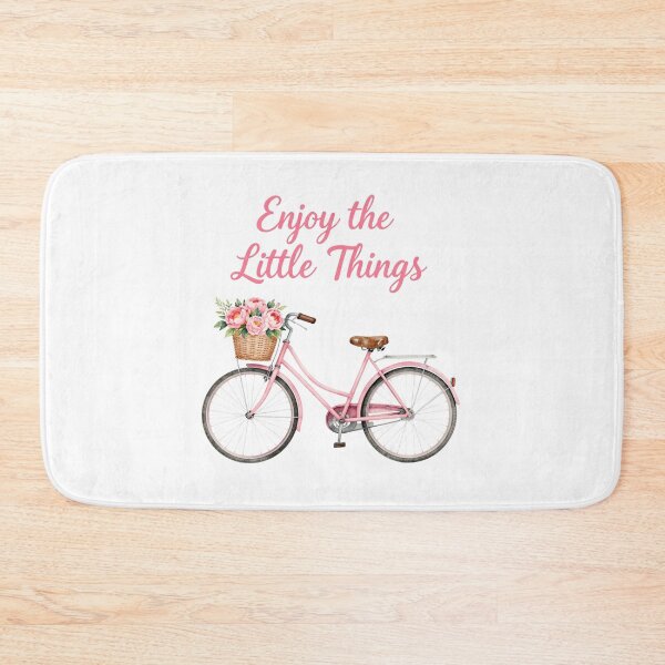 Item preview, Enjoy The Little Things Pink Watercolor Bicycle Peonies designed and sold by Good Day Design.