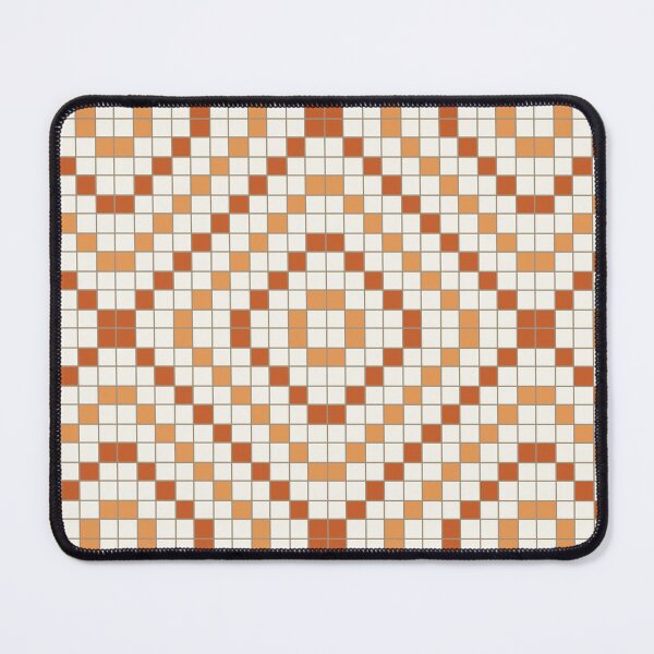 Item preview, Terracotta Clay Geometric Grid Pattern designed and sold by ccitypictures.