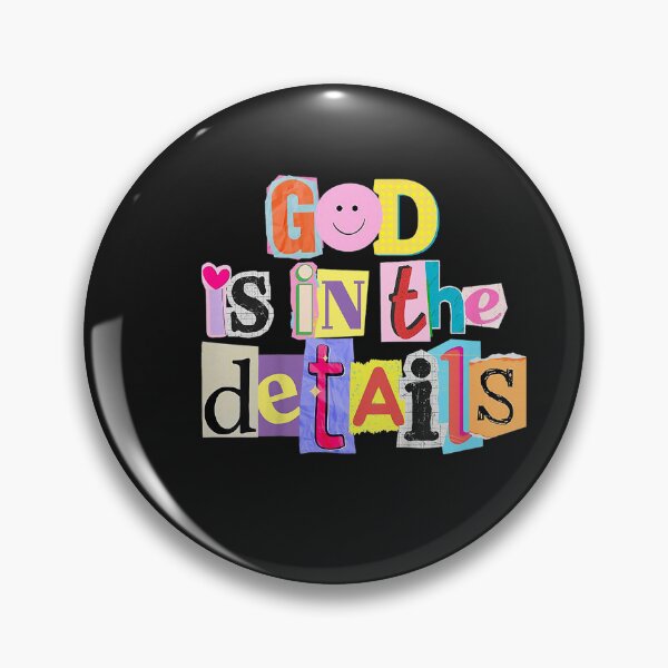 Item preview, God is in the Details Christian Bible Verse Retro Graphic designed and sold by FrankIsabel.
