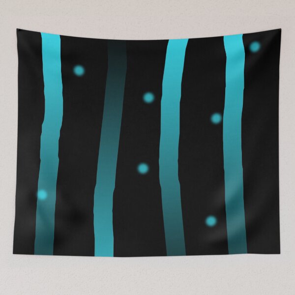 Item preview, Black and Blue Vertical Stripe Organic Pattern | Dark Minimal Alt Aesthetic | Dark Feminine Y2K Aesthetic designed and sold by dfly-creations.