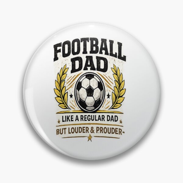 Item preview, Football Dad Like A Regular Dad But Louder & Prouder Funny Soccer Father's Day Gift designed and sold by Artbysarmina.