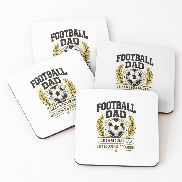 Item preview, Football Dad Like A Regular Dad But Louder & Prouder Funny Soccer Father's Day Gift designed and sold by Artbysarmina.