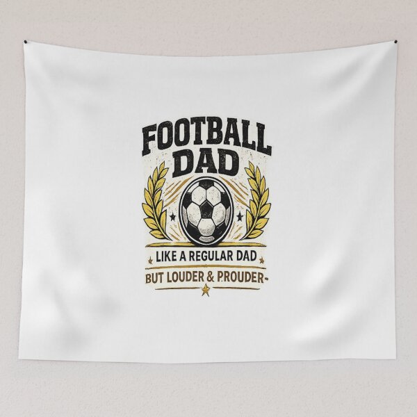 Item preview, Football Dad Like A Regular Dad But Louder & Prouder Funny Soccer Father's Day Gift designed and sold by Artbysarmina.