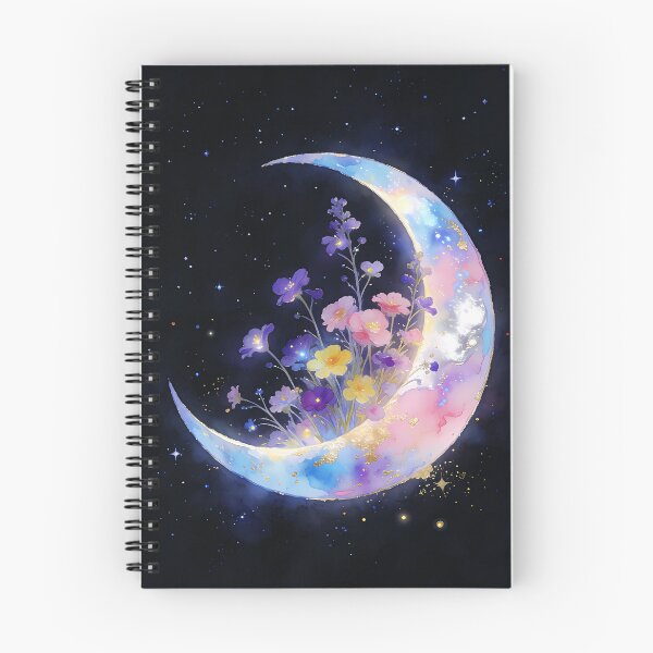 Item preview, Crescent Moon Flowers Garden designed and sold by soulfulpalette.