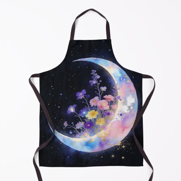 Item preview, Crescent Moon Flowers Garden designed and sold by soulfulpalette.