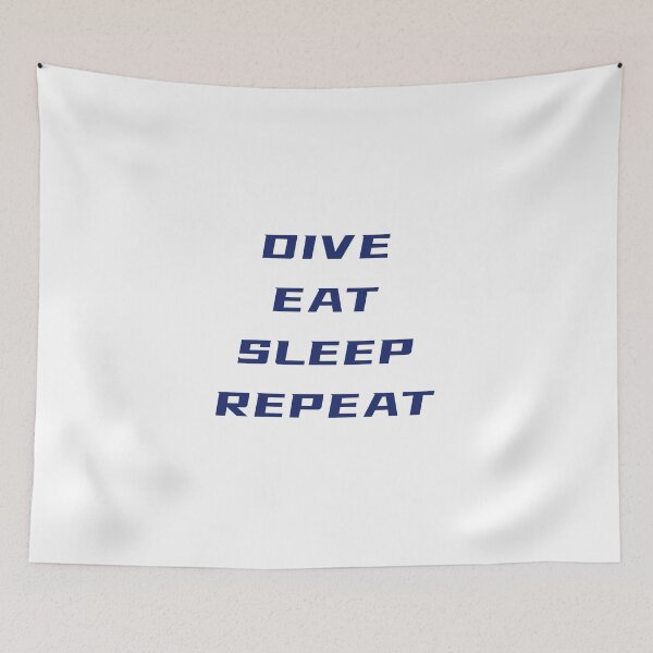 Item preview, DIVE EAT SLEEP REPEAT T-Shirt – Scuba Diver Lifestyle Tee | Uncle Jichuan designed and sold by Uncle-Jichuan.