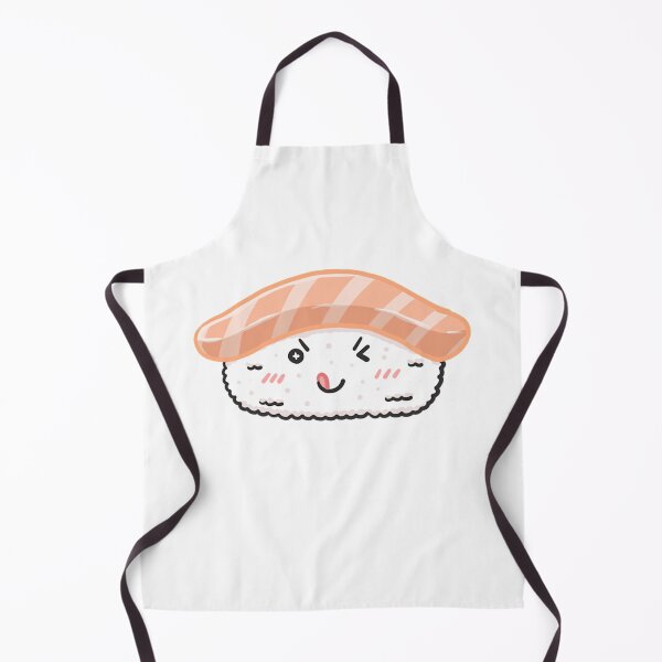 Artikelvorschau, Kawaii Lachs-Sushi – süße japanische Essensillustration entworfen und verkauft von ArachanShops.