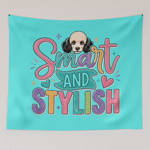 Item preview, Smart And Stylish Poodle designed and sold by The Mutt House.