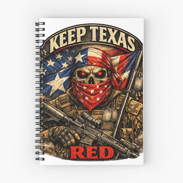 Item preview, Keep Texas Red - Military Skull - Patriotic with weapon designed and sold by KeepTXRed.
