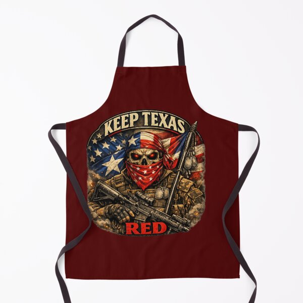 Item preview, Keep Texas Red - Military Skull - Patriotic with weapon designed and sold by KeepTXRed.