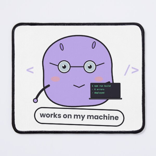Item preview, Works On My Machine Programmer Sticker designed and sold by QuirkyCartel.