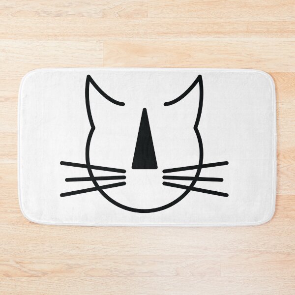 Item preview, Stripey Nosed Cat Club (black outline, on white background) designed and sold by Hidn20.
