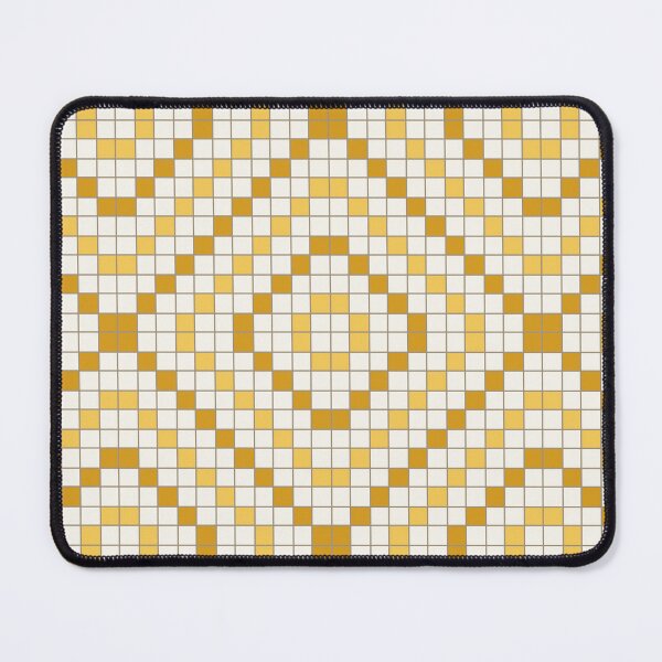 Item preview, Golden Mustard Geometric Grid Pattern designed and sold by ccitypictures.