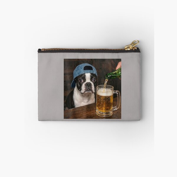Item preview, Boston Terrier Drinking Beer Funny Boston Terrier Dog Meme designed and sold by mjohnson9.