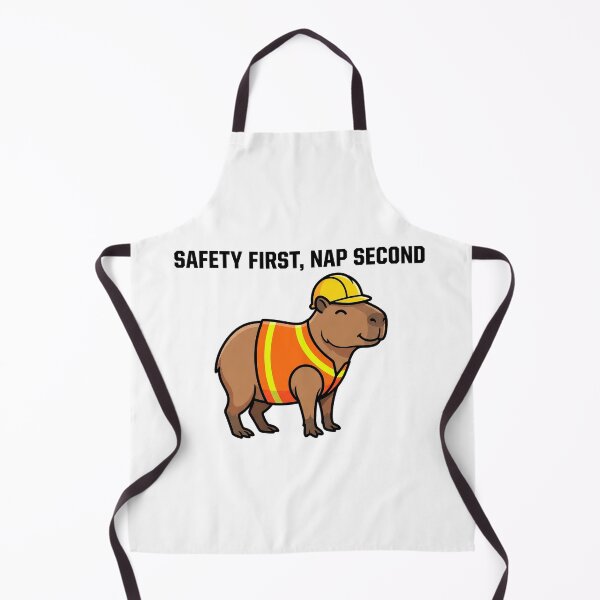 Item preview, Funny Construction Capybara Safety First Nap Second designed and sold by pattman.
