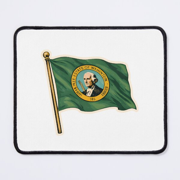 Item preview, Washington State Flag Watercolor designed and sold by ChemicalXShop.