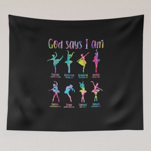 Item preview, God Says I Am Ballet Dancer Bible Verse Christian designed and sold by FrankIsabel.