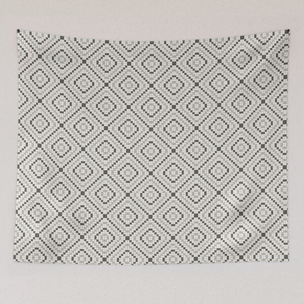 Item preview, Charcoal Modern Geometric Grid Pattern designed and sold by ccitypictures.