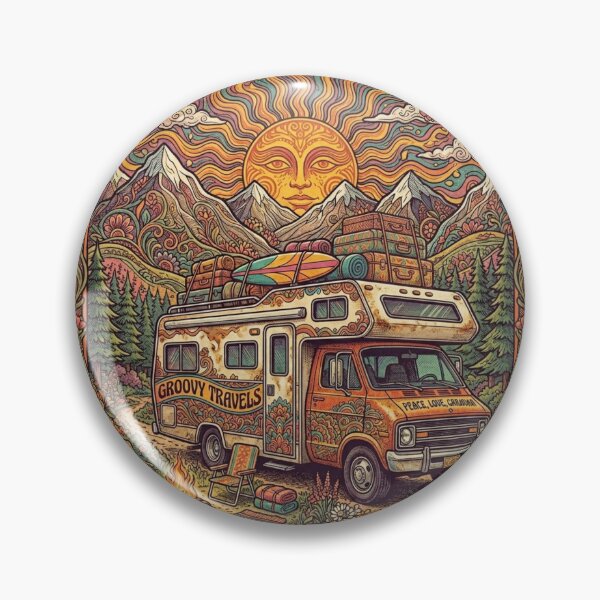Item preview, Psychedelic Freedom Seekers Camp 1971 designed and sold by Skyrocketz.