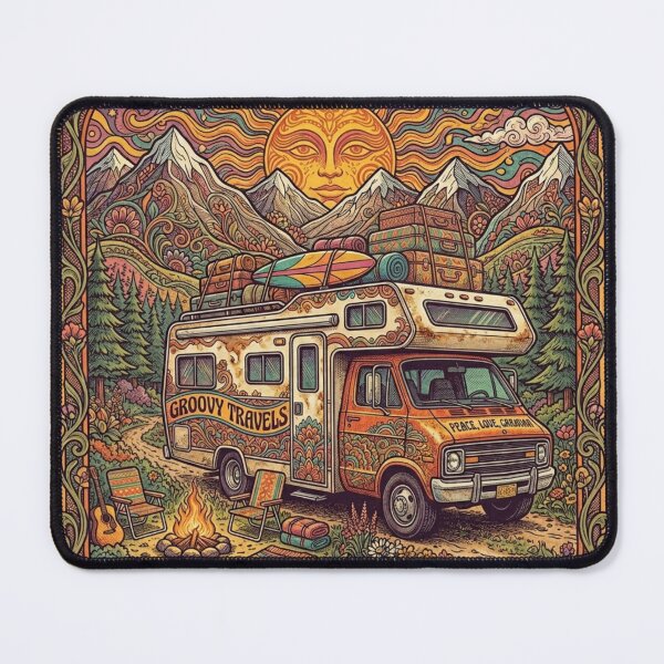 Item preview, Psychedelic Freedom Seekers Camp 1971 designed and sold by Skyrocketz.