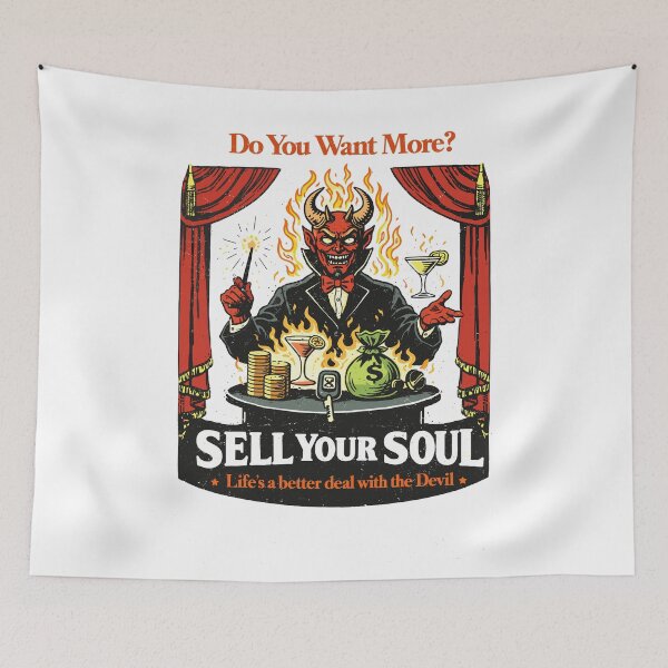 Item preview, Sell Your Soul Life's A Better Deal With The Devil designed and sold by Matinez Pink.