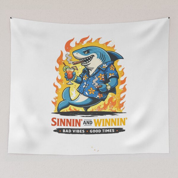 Item preview, Sinnin' and Winnin' Bad Vibes Good Times designed and sold by Matinez Pink.