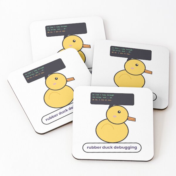 Item preview, Rubber Duck Debugging Sticker designed and sold by QuirkyCartel.