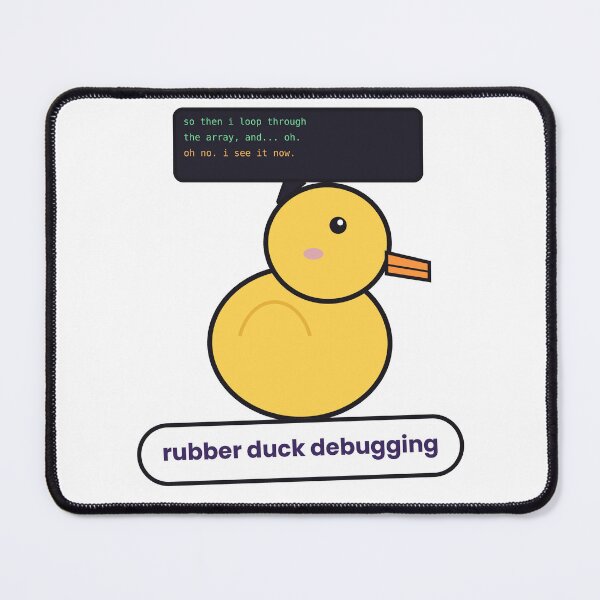 Item preview, Rubber Duck Debugging Sticker designed and sold by QuirkyCartel.