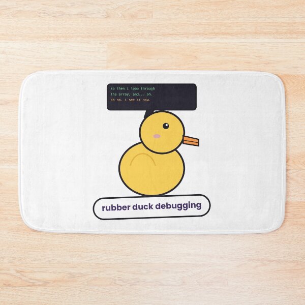 Item preview, Rubber Duck Debugging Sticker designed and sold by QuirkyCartel.