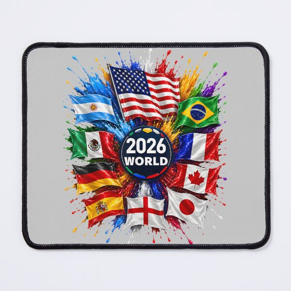Item preview, 2026 World Flags Sports Fan Color Splash Celebration Graphic designed and sold by mjohnson9.
