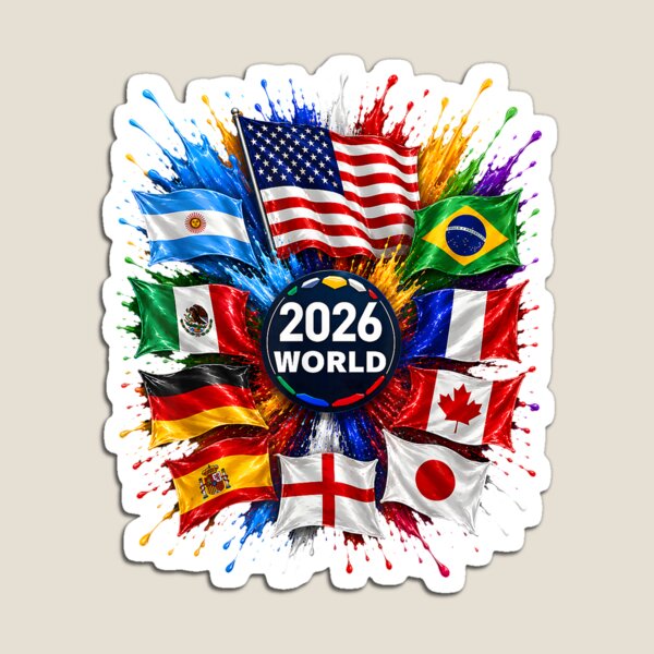 Item preview, 2026 World Flags Sports Fan Color Splash Celebration Graphic designed and sold by mjohnson9.