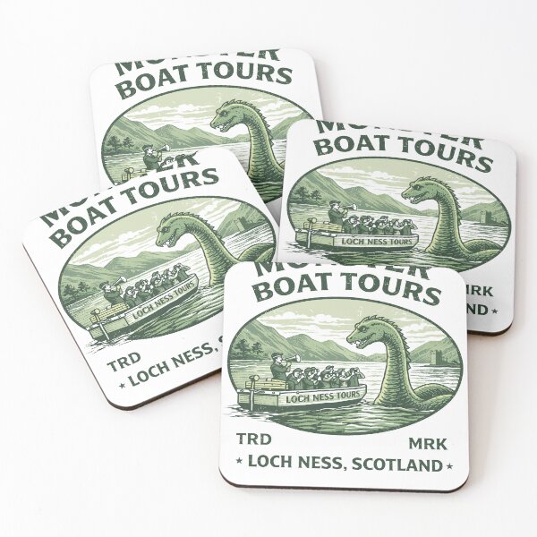 Item preview, Monster Boat Tours Loch Ness Scotland designed and sold by Matinez Pink.