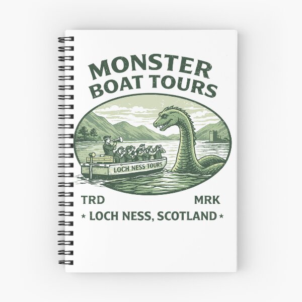 Item preview, Monster Boat Tours Loch Ness Scotland designed and sold by Matinez Pink.